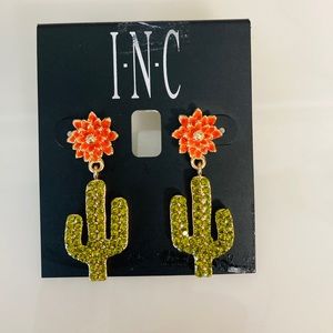 I.N.C Cactus Earrings